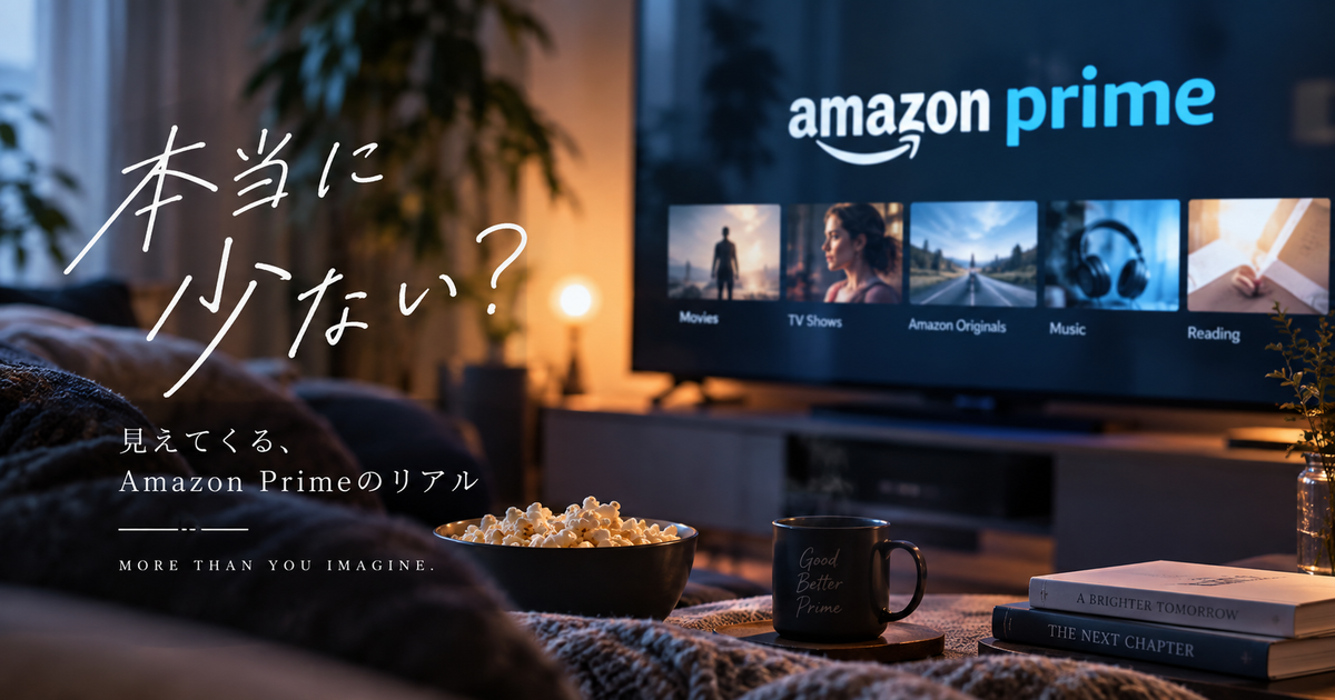 Amazon Primeが少ないと感じる理由と実態｜満足度を上げる使い方＆他社サービス比較で分かる本当の魅力