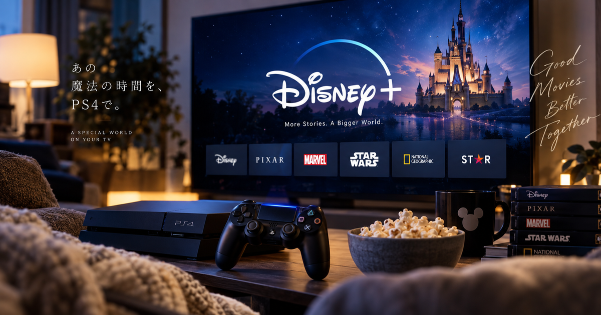 Disney+をPS4で見る方法と快適視聴のコツ｜困った時の解決策やテレビで楽しむ裏ワザも紹介