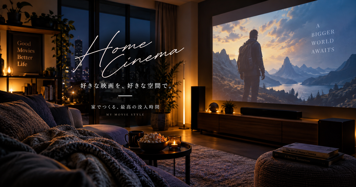 映画を家で見るグッズを9つ揃えて没入感を上げる｜映像も音も雰囲気も自分仕様に整えよう！