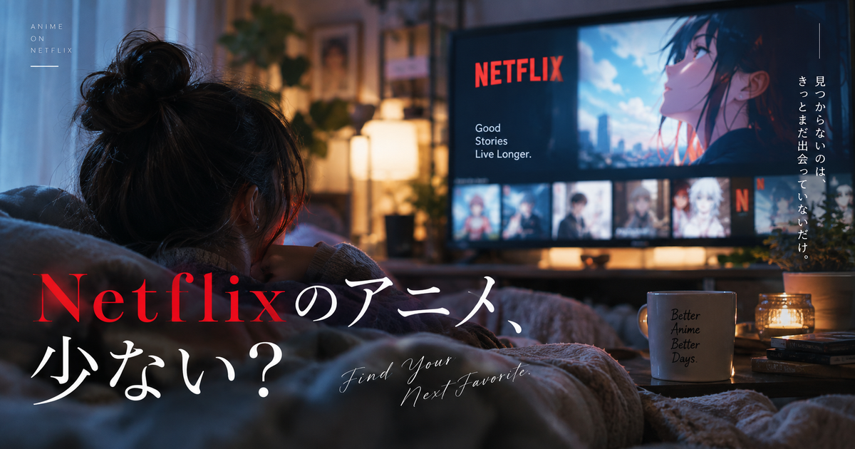 Netflixのアニメが少ないと感じる理由7つ｜見つけにくさの正体と選び方の軸まで整理！