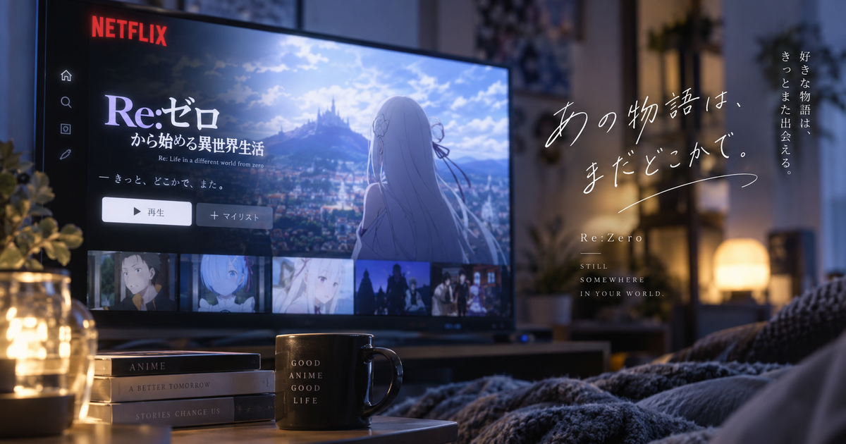 Netflixでリゼロが配信終了と出ても全部消えたわけではない？今見られる範囲と確認ポイントを整理！