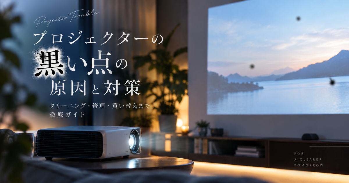 プロジェクターに黒い点が映る原因と対策｜クリーニング・修理・買い替えまで徹底ガイド